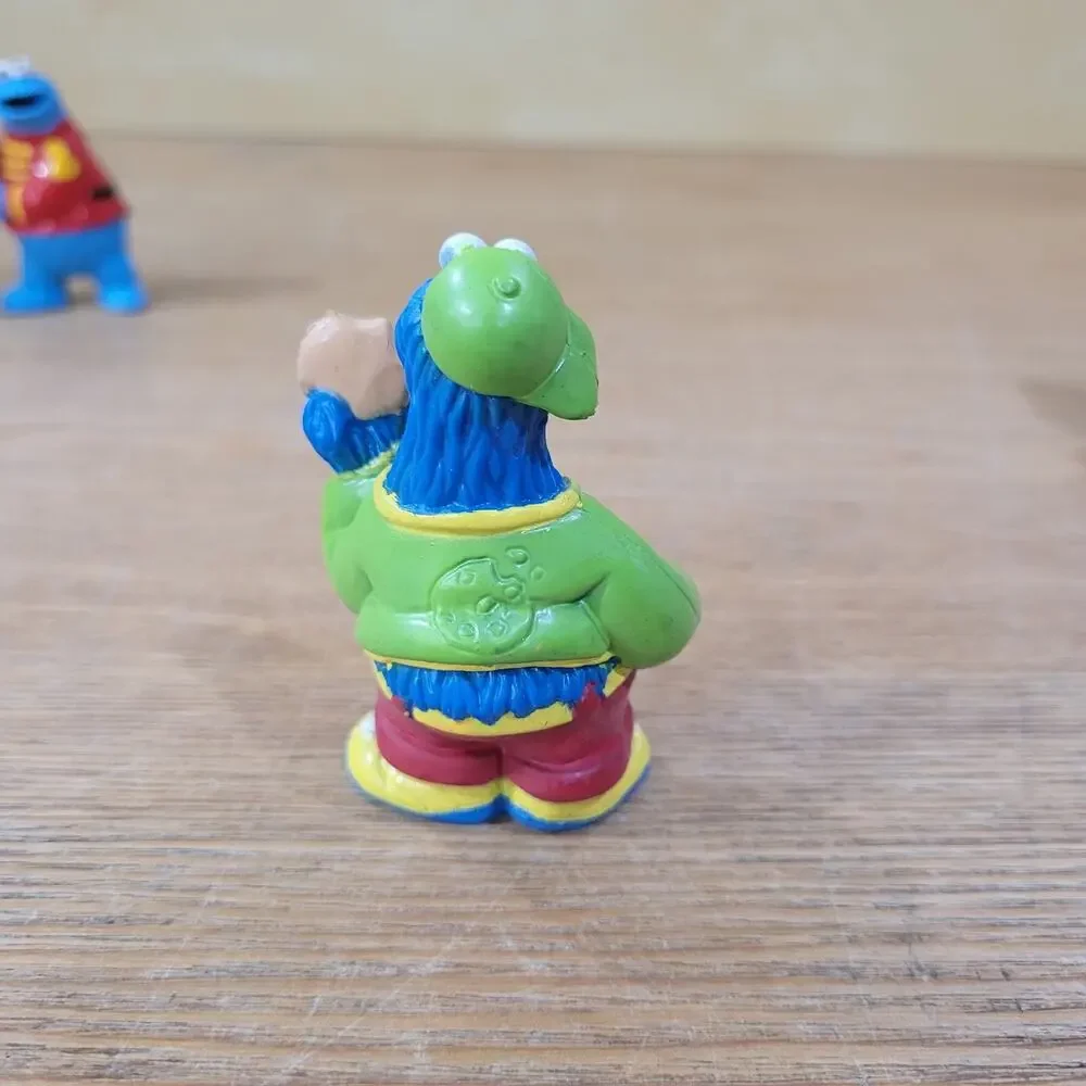 Sesame Street Cookie Monster PVC Vtg Figures Lot Of 4 Mattel Muppets Topper Toy
